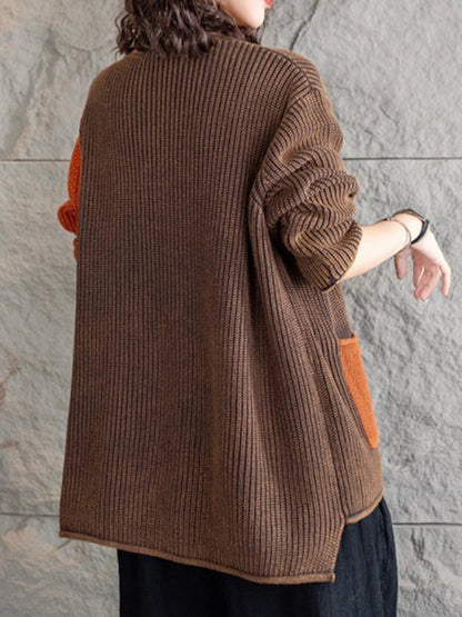 EP | Elégant cardigan en tricot avec dégradé de couleurs et boutons