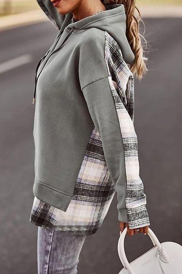 EP | Confortable sweat à manches longues en patchwork