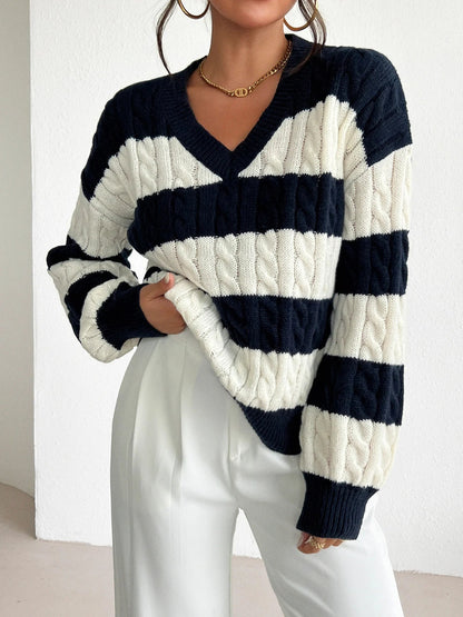 EP | Pull-over en tricot rayé