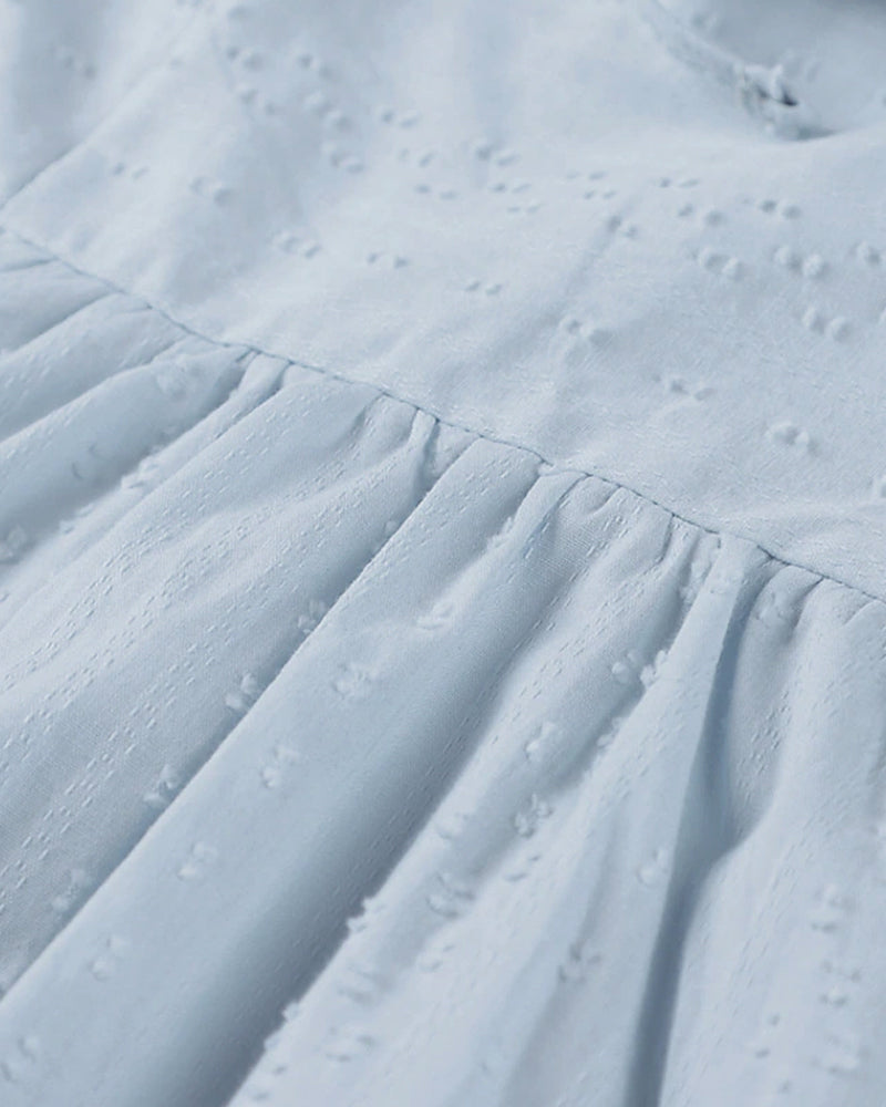 SL | Mini-robe en ligne A avec décolleté en V, manches 3/4 et poches