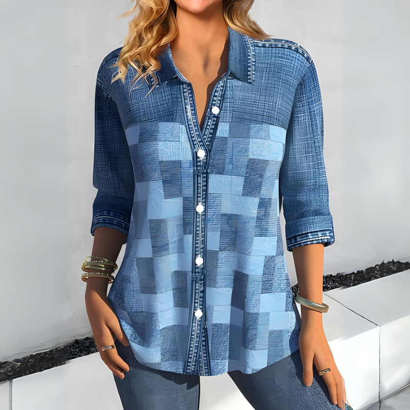 SL | chemise avec manches quart boutonnées