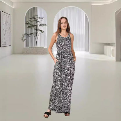 SL | Robe sans manches à imprimé tendance