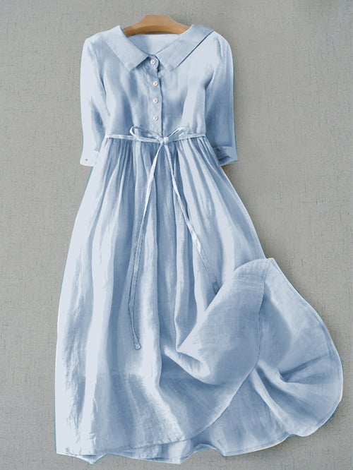 SL | Robe en coton d'une simplicité littéraire