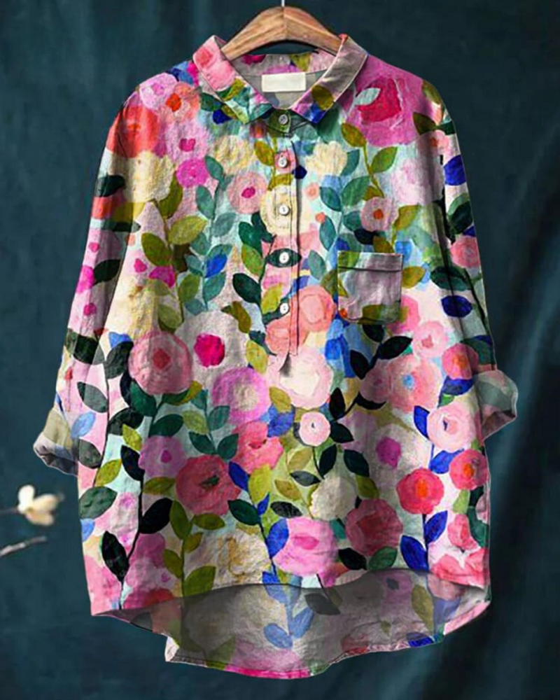 SL | Blouse à fleurs élégante et polyvalente