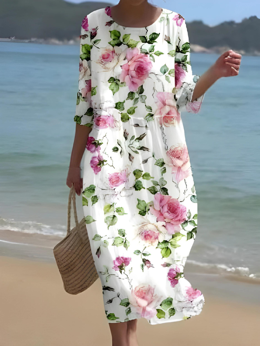 SL | Maxi robe à fleurs