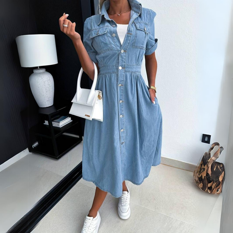 SL | Elégante robe midi d'été vintage