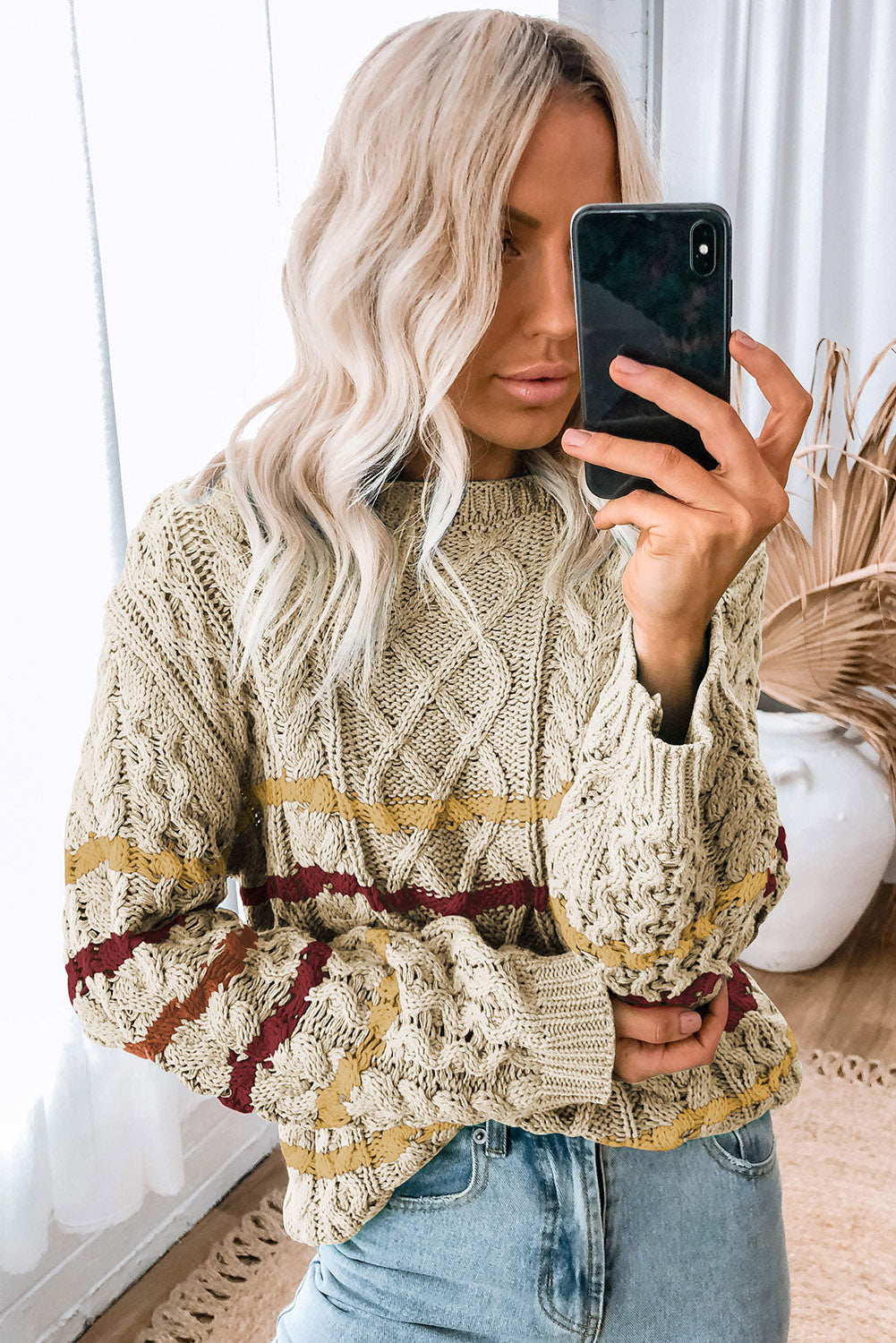 Pull au design réfléchi