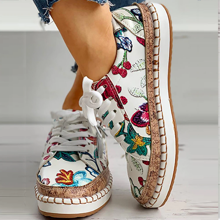 EP | Chaussures de sport simples avec fleurs