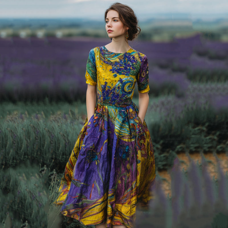 Robe au style vintage intemporel
