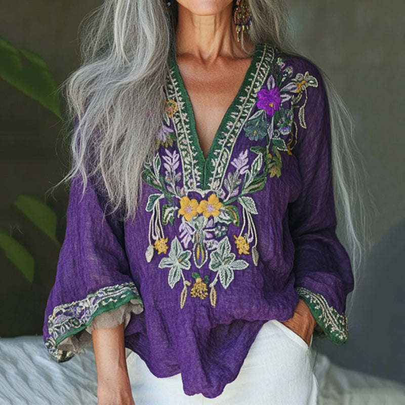 Chemise au style vintage intemporel