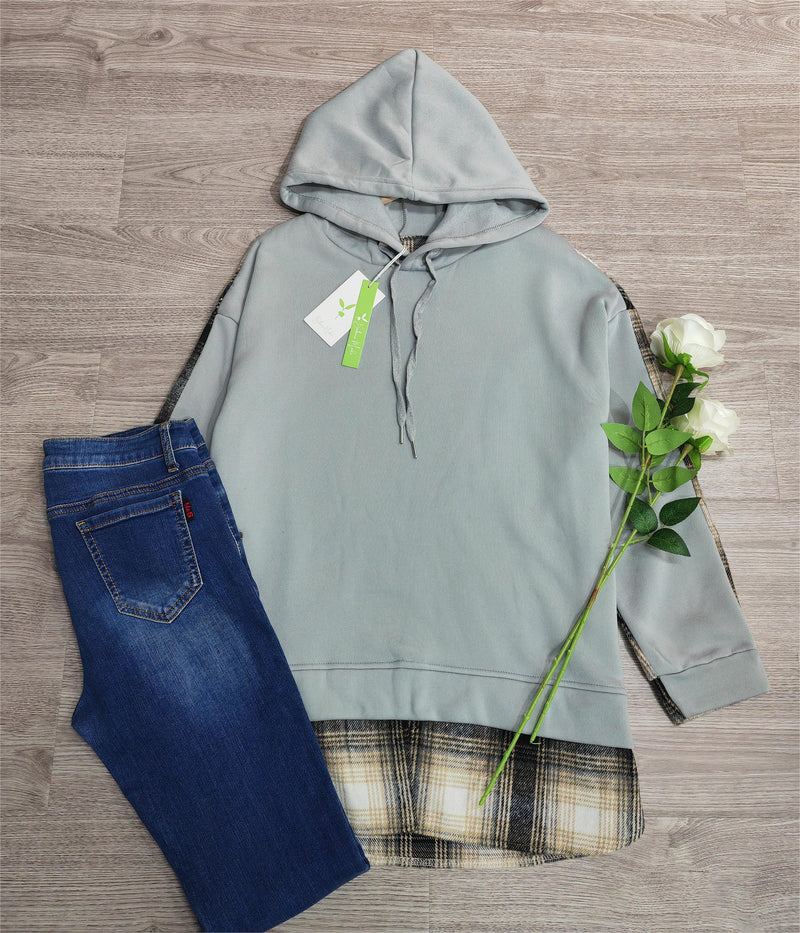 EP | Confortable sweat à manches longues en patchwork