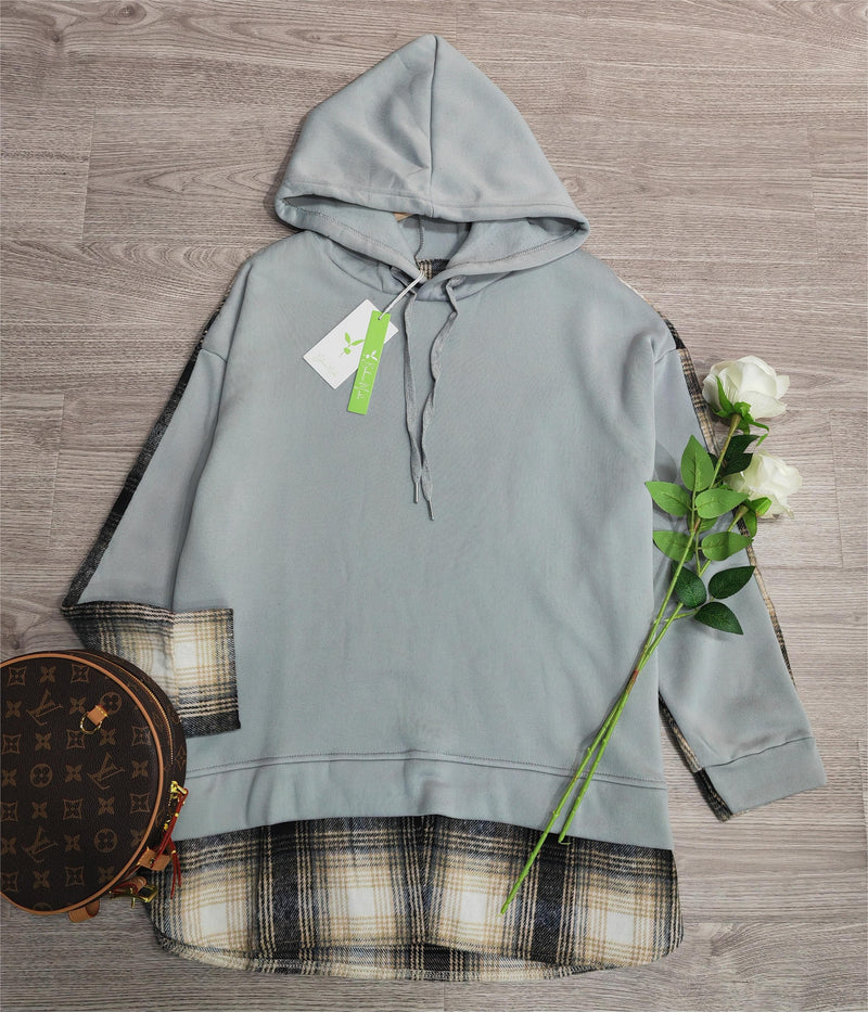 EP | Confortable sweat à manches longues en patchwork