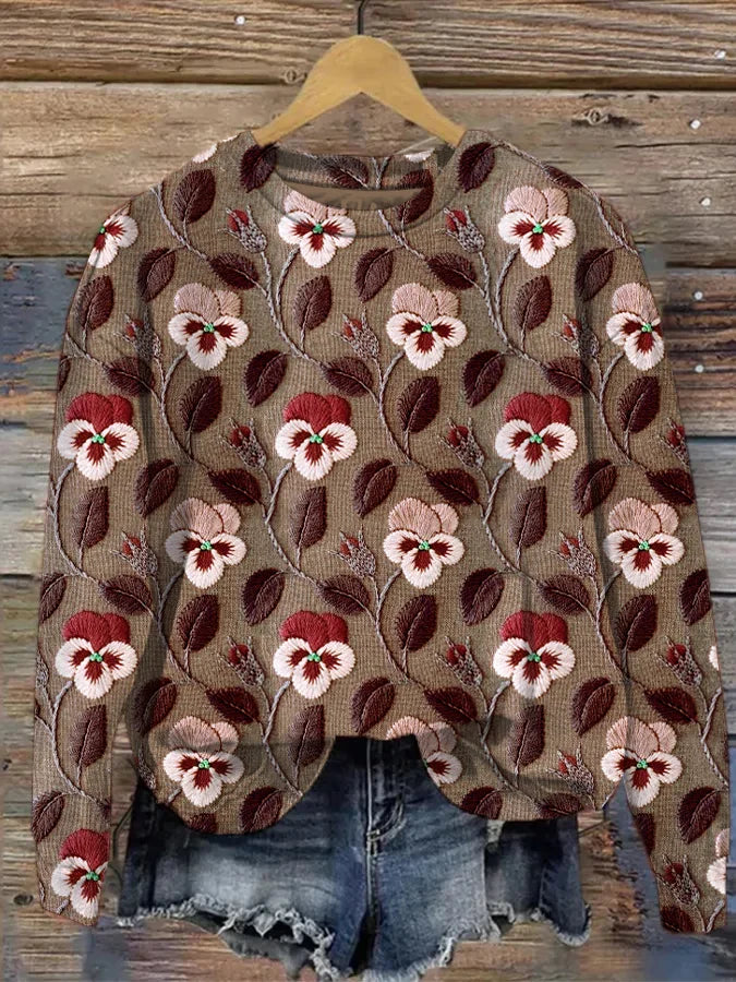 EP | Sweat-shirt avec impression graphique de fleurs