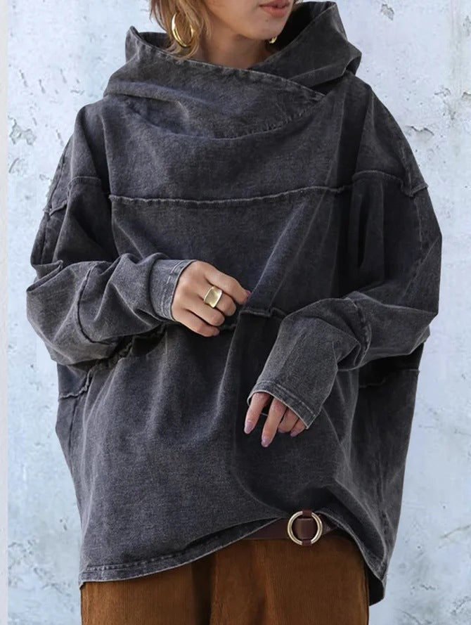 EP | Sweat à capuche en denim