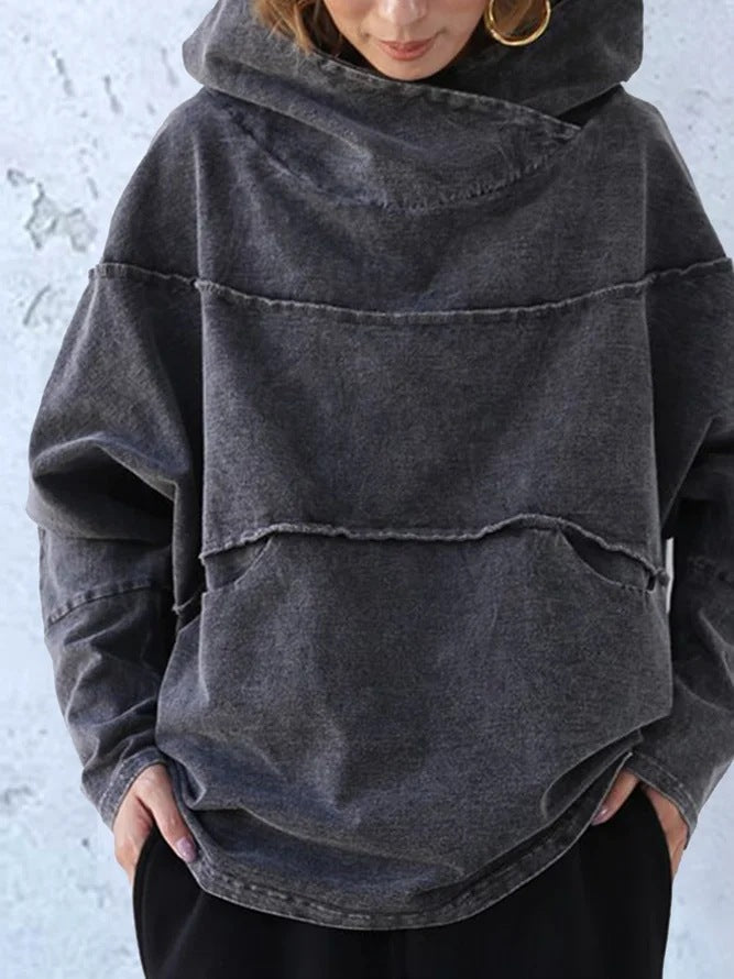 EP | Sweat à capuche en denim