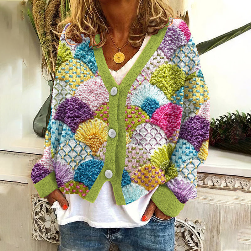 Cardigan au style vintage intemporel