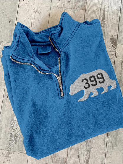 Comstylish Grizzly 399 The Queen Of The Tetons Embroidered Washed Sweatshirt