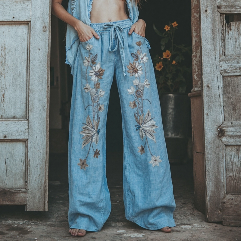 Pantalon inspiration vintage