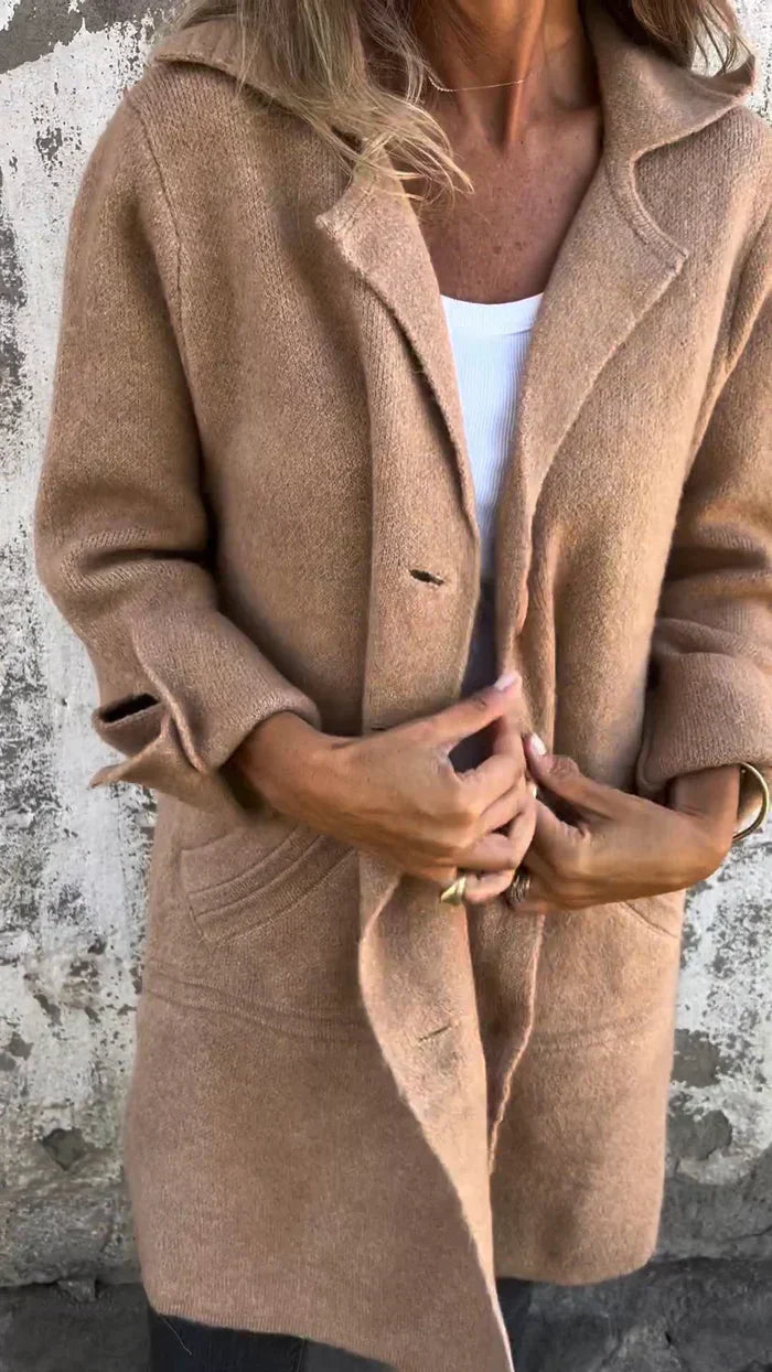 EP | Teni™ Veste longue décontractée et élégante avec poches pratiques