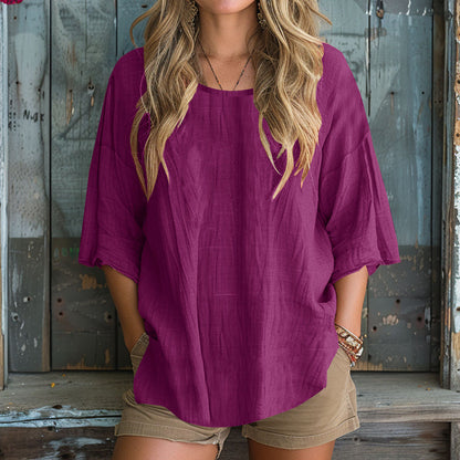 Comstylish Vintage Elegant Art Linen T-shirt