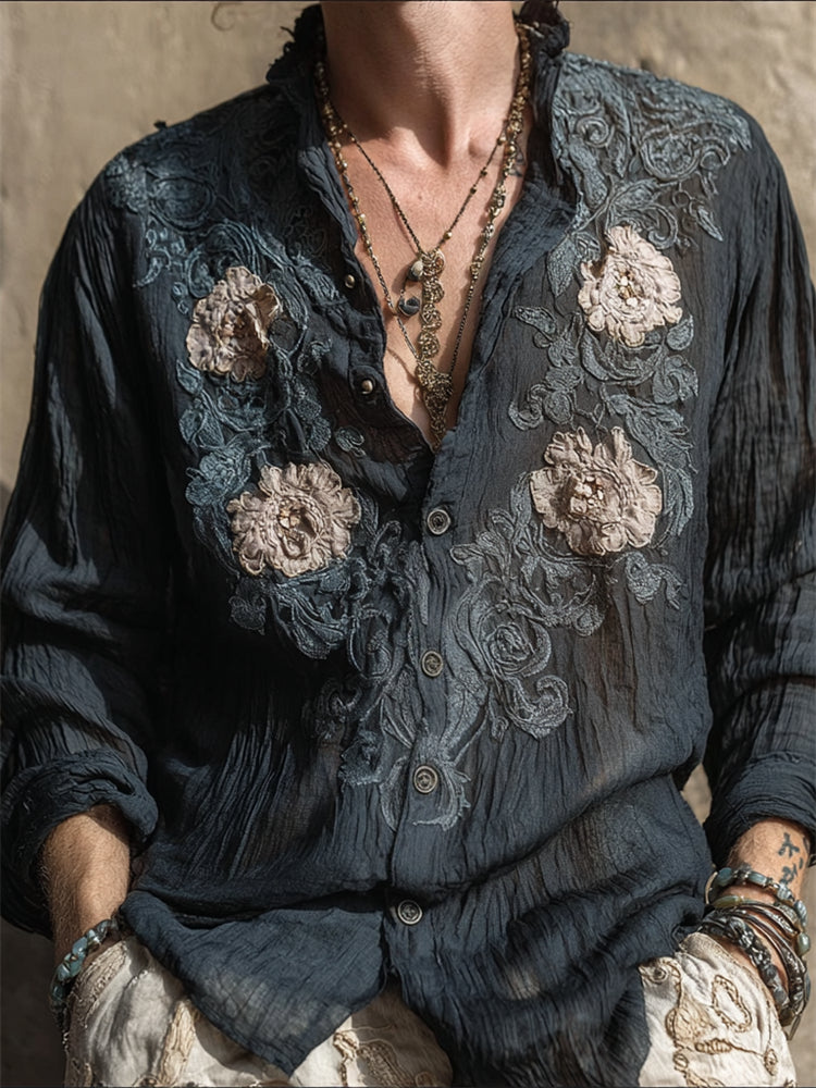 Chemise au style vintage intemporel