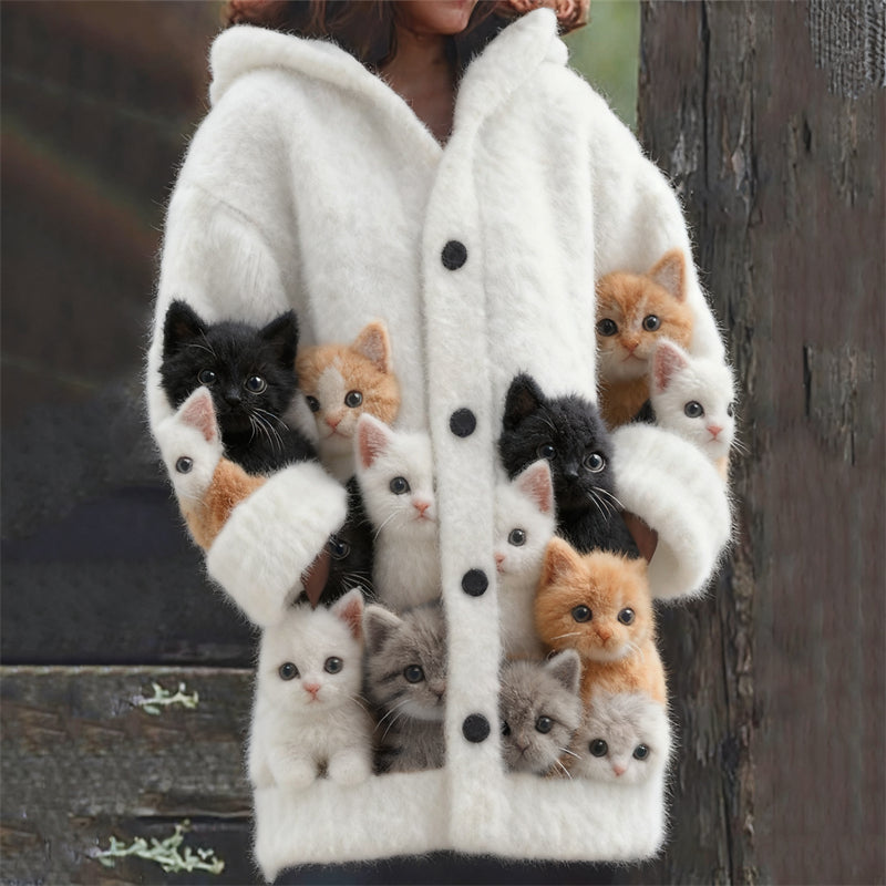 Cardigan au design réfléchi