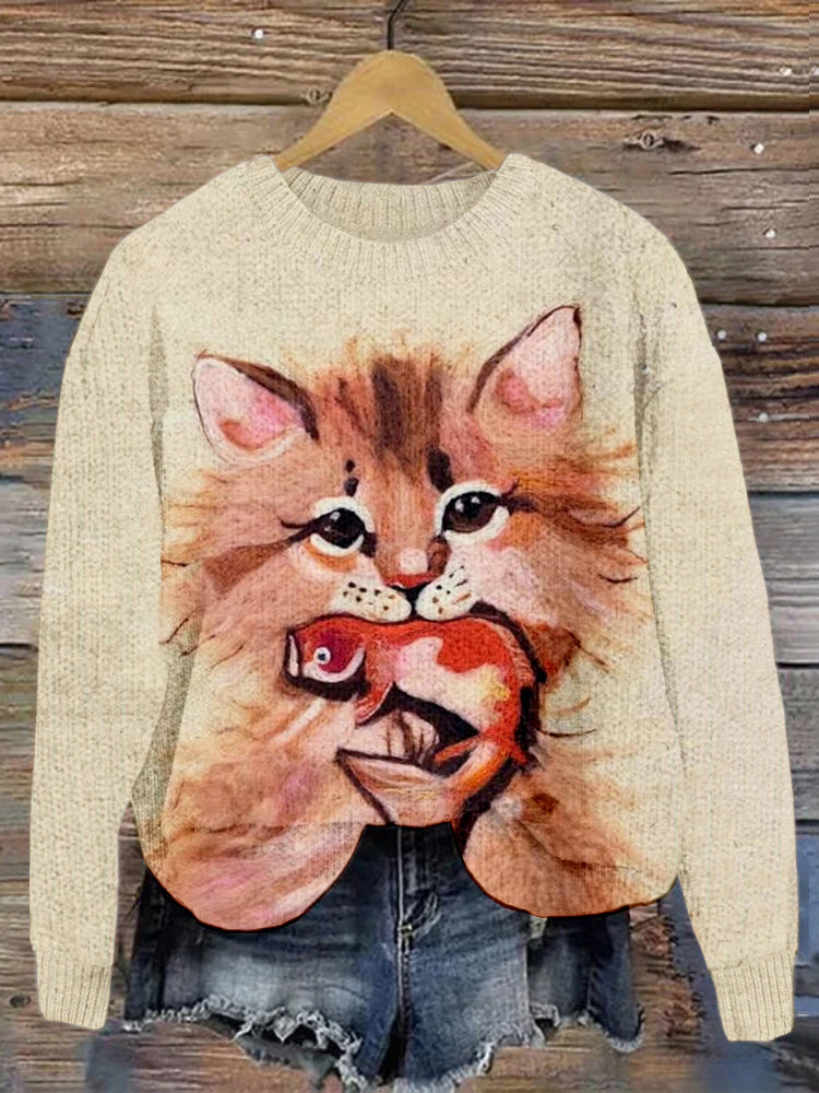 Pull au design réfléchi