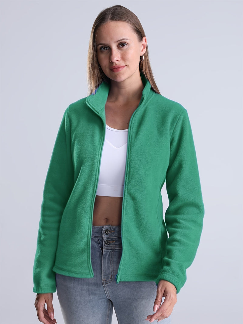 EP | Veste simple, doublée de peluche, avec fermeture éclair et poches