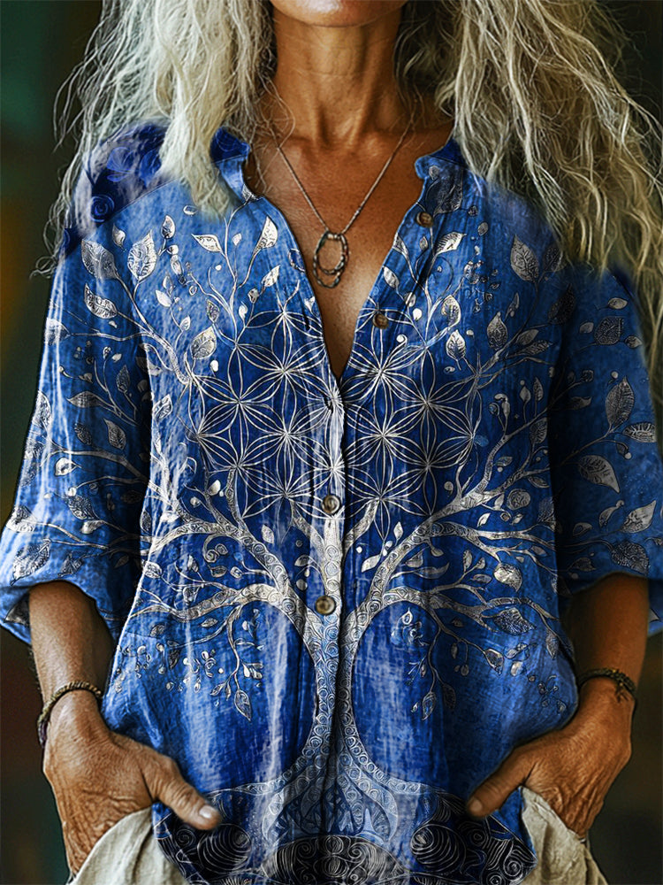 Chemise au style vintage intemporel