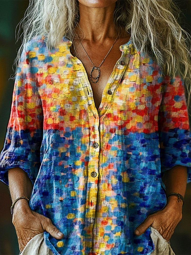 Chemise au style vintage intemporel