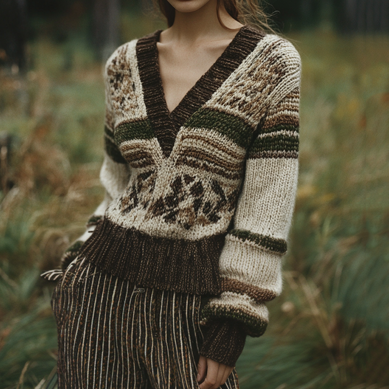 Pull au design réfléchi
