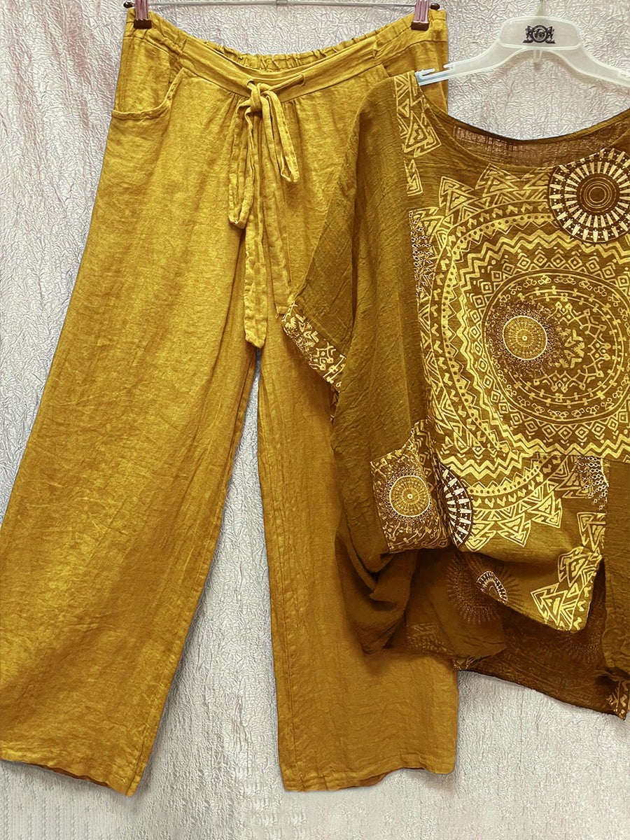 SL | Ensemble deux pièces à l'imprimé bohème décontracté