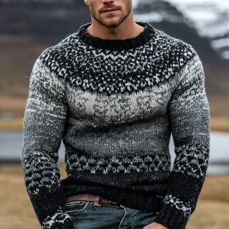 Pull au design réfléchi
