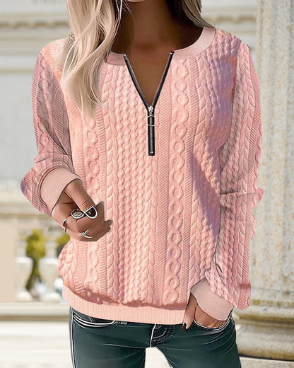 EP | Pull uni avec fermeture éclair