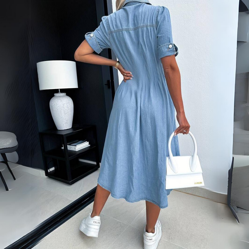 SL | Elégante robe midi d'été vintage