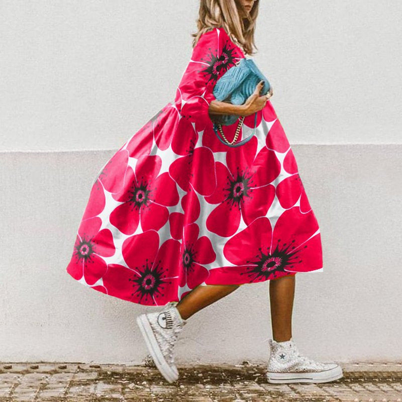 SL | Robe midi imprimée en ligne A