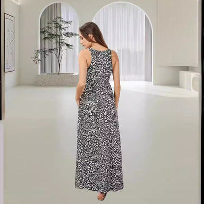 SL | Robe sans manches à imprimé tendance