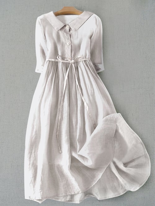 SL | Robe en coton d'une simplicité littéraire