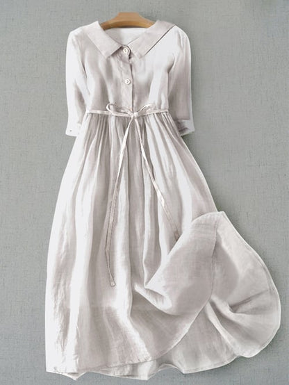 SL | Robe en coton d'une simplicité littéraire