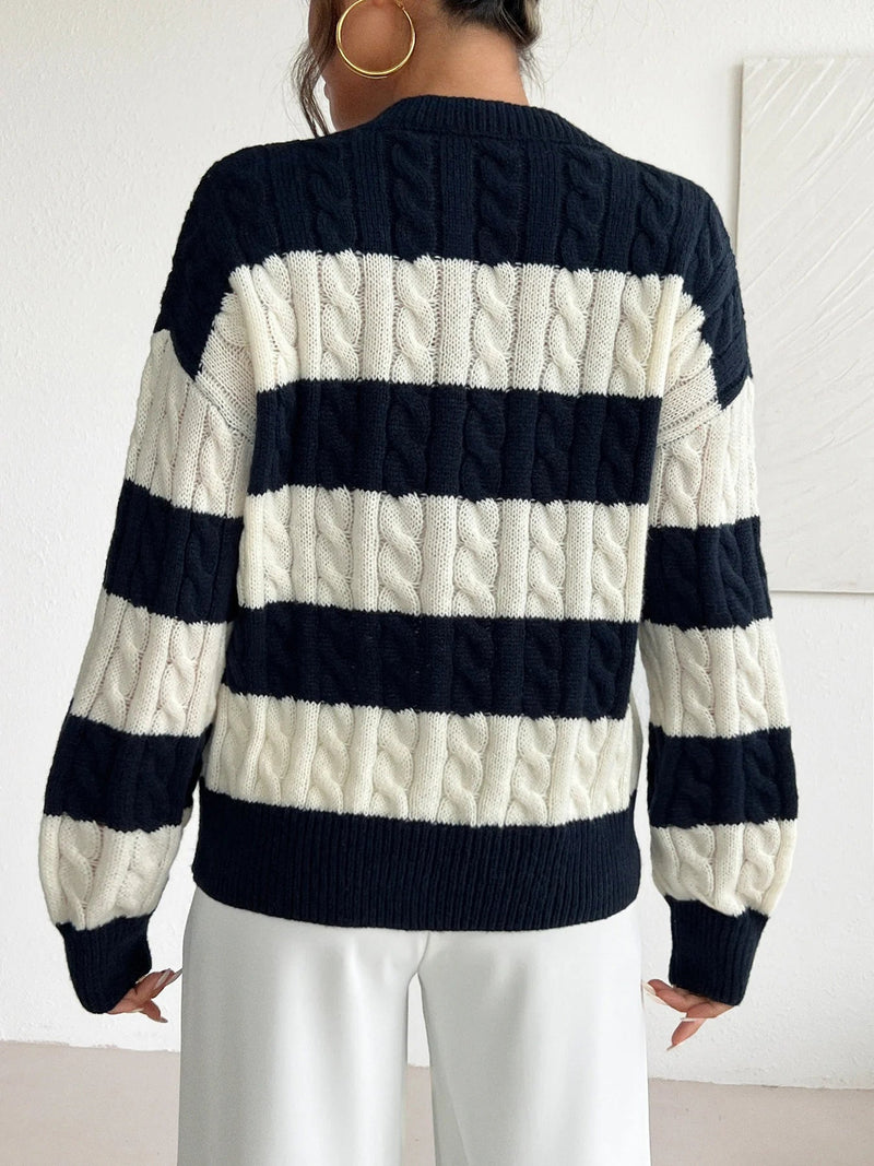 EP | Pull-over en tricot rayé