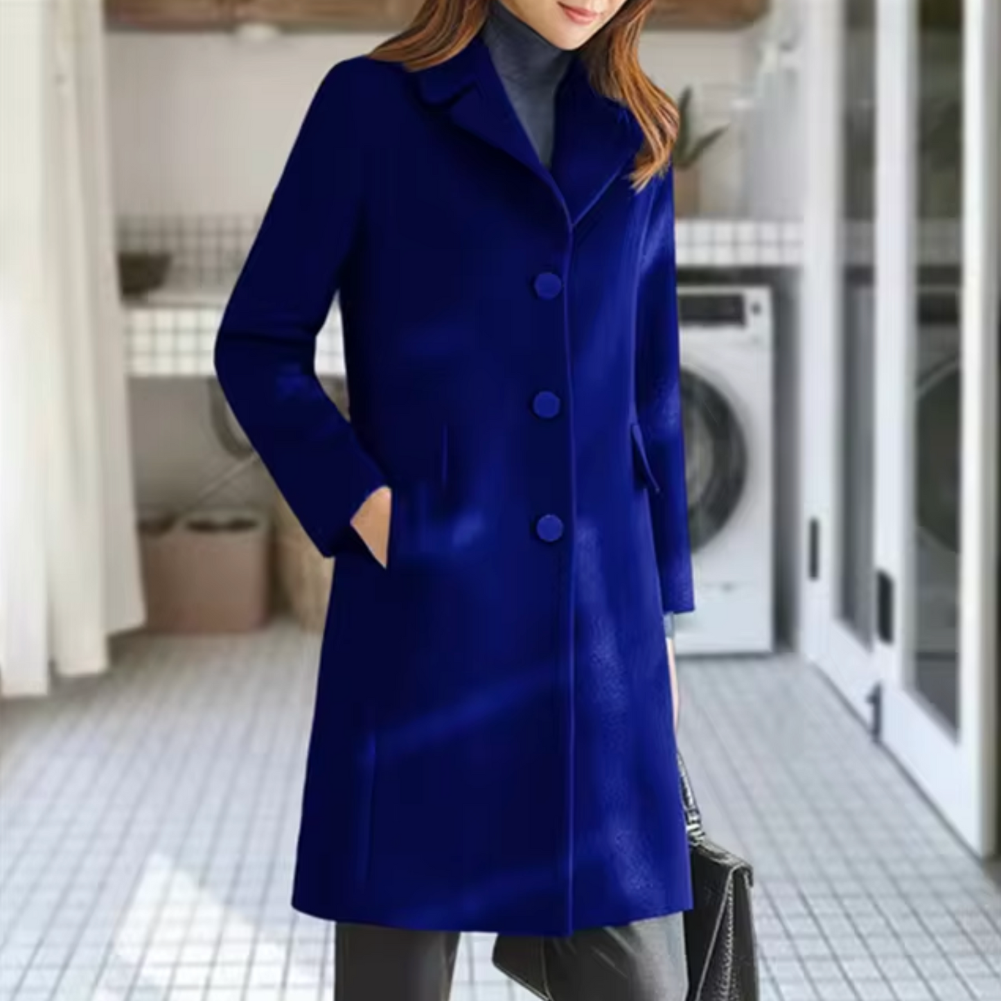 EP | Manteau en laine avec poche avant