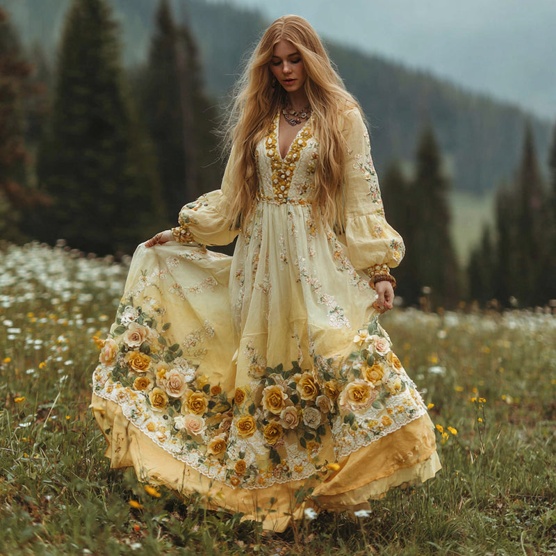 Robe au style vintage intemporel