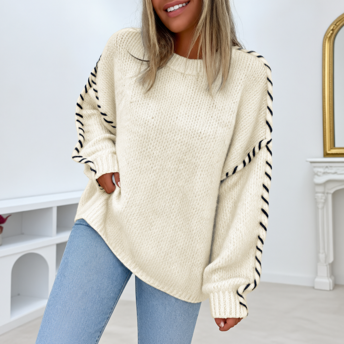 Pull au style vintage intemporel