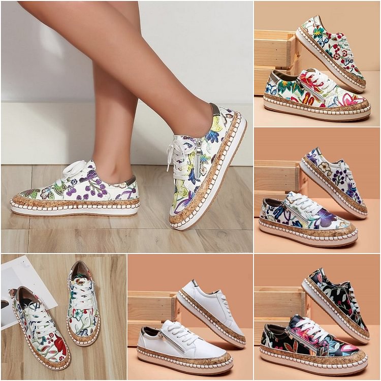 EP | Chaussures de sport simples avec fleurs