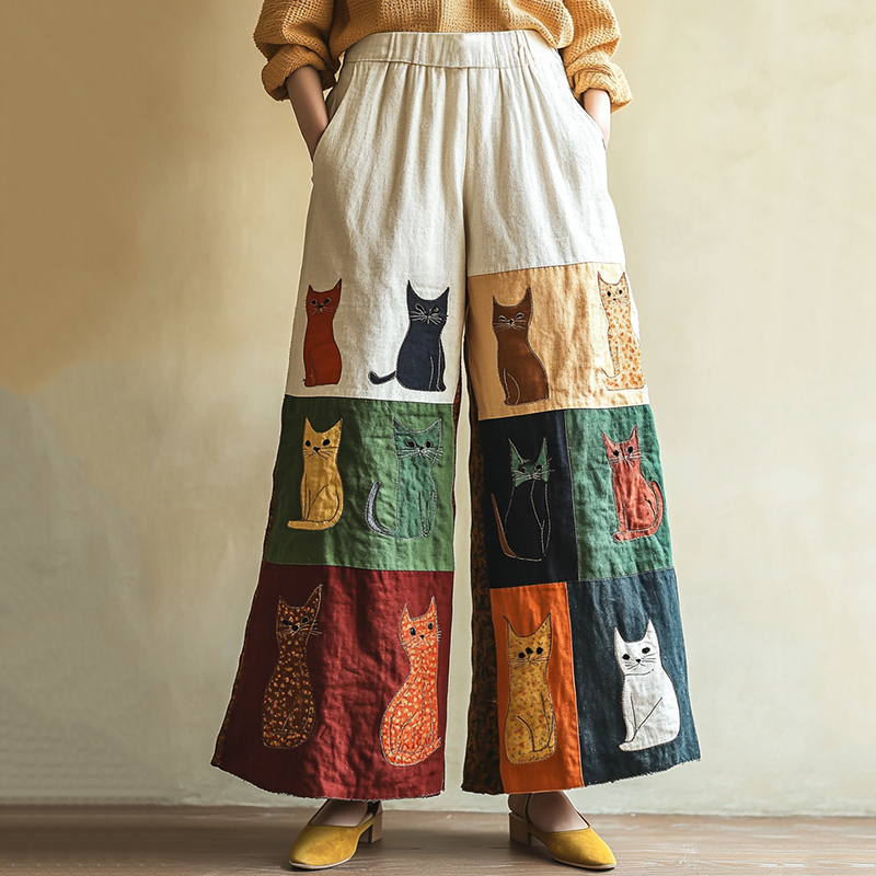 Pantalon inspiration vintage