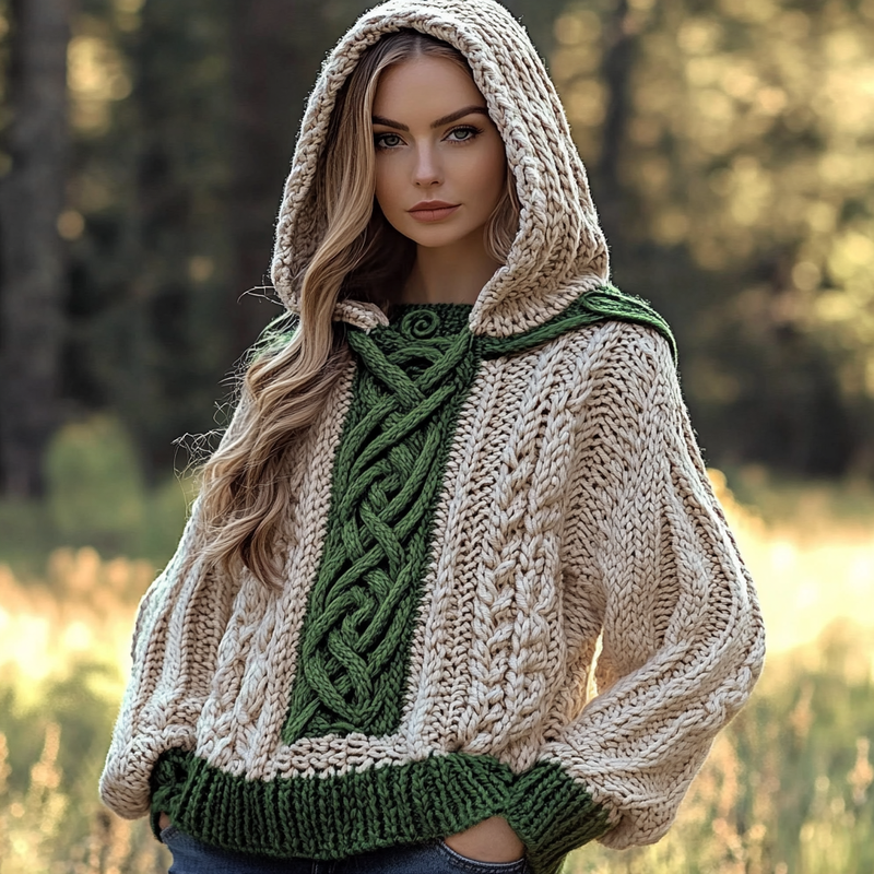 Pull au design réfléchi