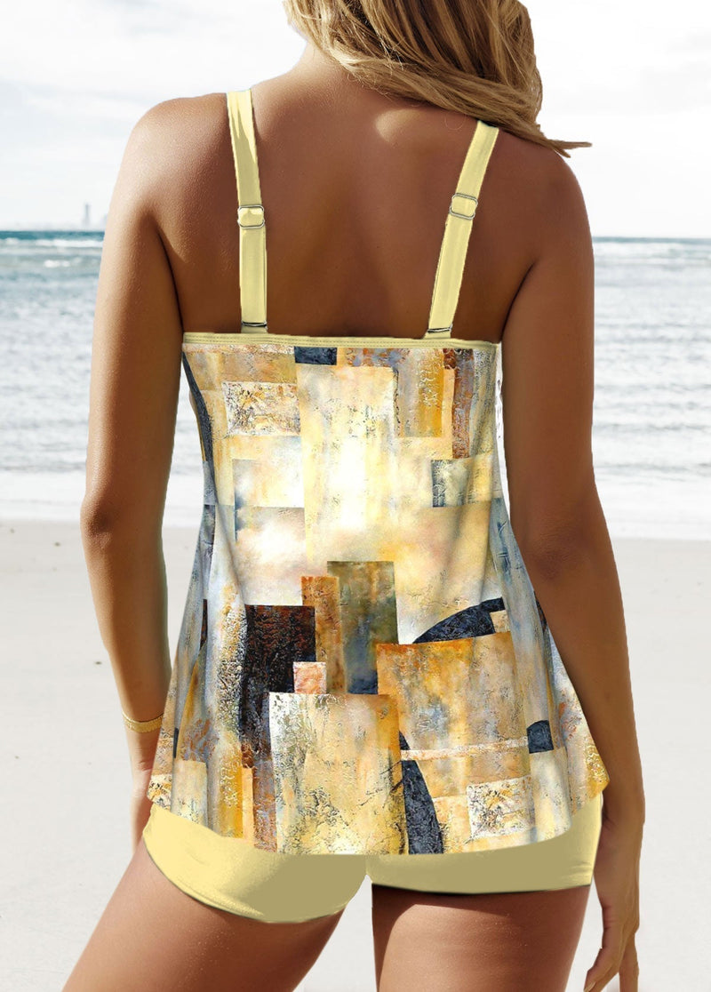 SL | Tankini stylé avec imprimé géométrique