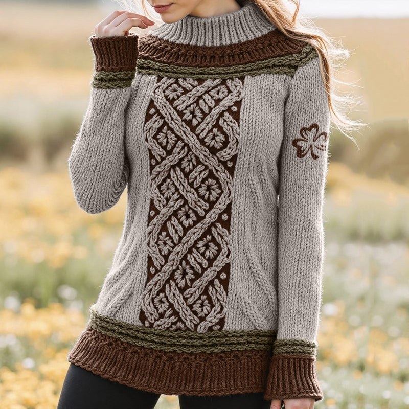 Pull au design réfléchi