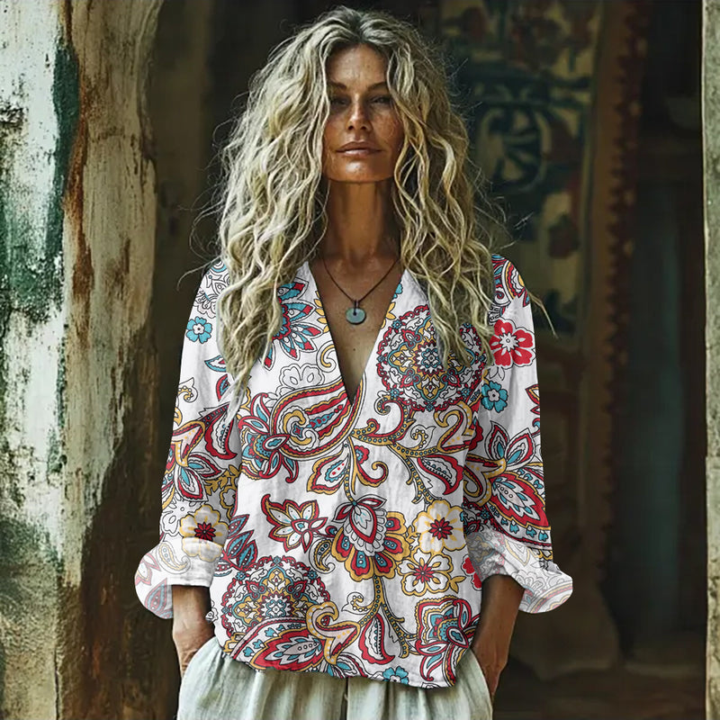 Chemise au style vintage intemporel