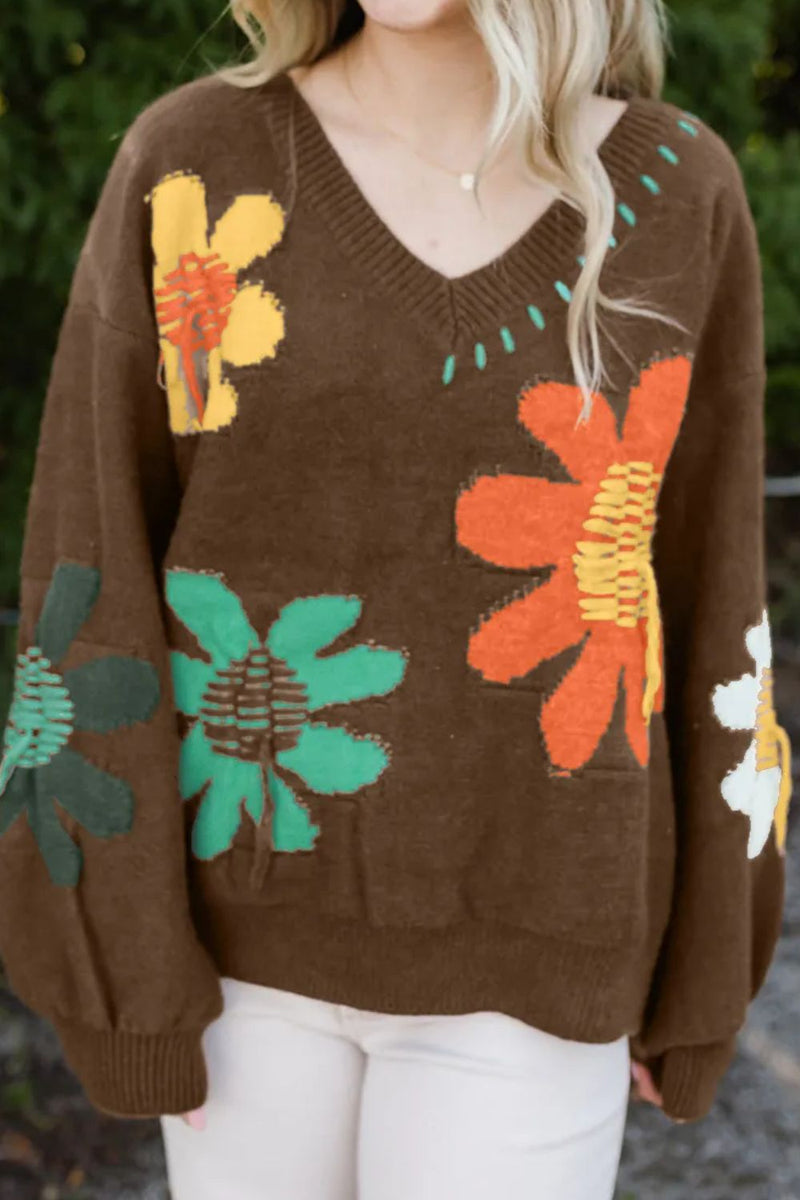 Pull au design réfléchi